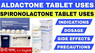 Aldactone tablet uses  spironolactone tablet uses  side effects of spironolactone aldactone drug [upl. by Delinda607]