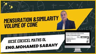 IGCSE MATHS OL EDEXCEL 4MA1 2H OCTNOV 2023 Q23  CONE [upl. by Sitarski]