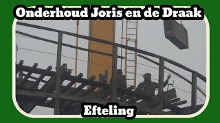 Groot onderhoud bij Joris en de Draak Efteling 2024 [upl. by Einnaoj]