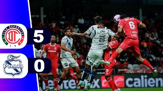 ¡GOLEADA A LA DIABLA TOLUCA 5 PUEBLA 0⚽ JORNADA 13 LIGA MX  REY DEPORTIVO [upl. by Forrester]