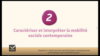 SES cours de Tle  caractériser et interpréter la mobilité sociale contemporaine [upl. by Annavoj]