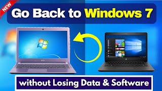 How to Downgrade From Windows 10 to Windows 7 without Losing Data amp Apps [upl. by Calisa423]