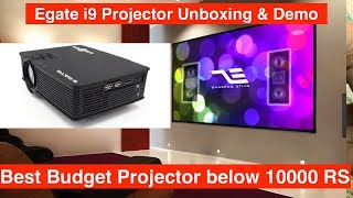 Egate i9 LED Projector Unboxing  How to Miracast  Budget Projector  Review [upl. by Brookner]