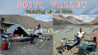 Camping 🏕️ Spiti Valley  Camping in India  Morning View At Kaza  Solo Camping  10 Night View [upl. by Gilles527]