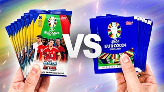 EURO 2024 CARDS vs EURO 2024 STICKERS Pack Opening Battle [upl. by Reniar]