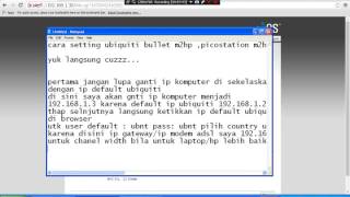 cara setting sebagai APpemancar ubiquiti ubnt bm2hp picostation m2hp [upl. by Selokcin]