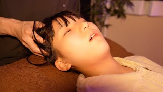 ASMR Sleep Massage ASMR HEAD MASSAGE Japanese massage [upl. by Bucher264]