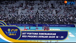 Set Pertama Dimenangkan Oleh Red Phoenix dengan Skor 1825  Fun Volleyball Celebrity Match [upl. by Manlove]