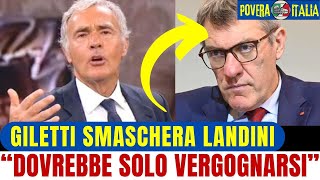 GILETTI ATTACCA DURAMENTE LANDINI E LA CGIL DOPO LO SCANDALO DELLA TRUFFA AI PENSIONATI [upl. by Otnicaj]