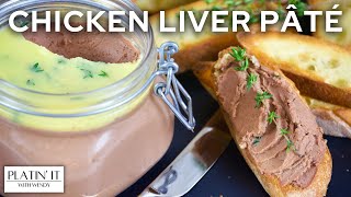 Silky Smooth Chicken Liver Pate  Easy Appetizer Recipe [upl. by Reywas]