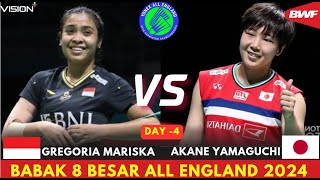 🔴Gregoria Mariska TUNJUNG INA vs Akane YAMAGUCHI JPN  All England 2024 [upl. by Eitteb]