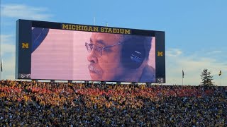 James Earl Jones Intros Michigan Football Entrance [upl. by Niawtna]