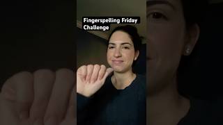 Fingerspelling practice receptive skills ASL [upl. by Huxham636]