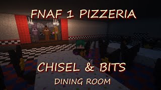 FNaF Minecraft Chisels amp Bits Build  Dining Room [upl. by Akimert722]