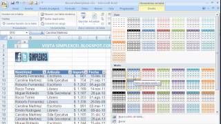 Simplexcel  Tablas  Base de datos [upl. by Anasus515]