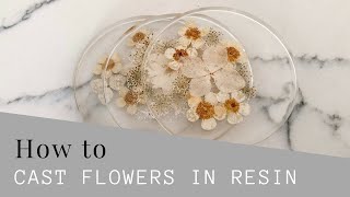 How to cast flowers in resin [upl. by Lledal]