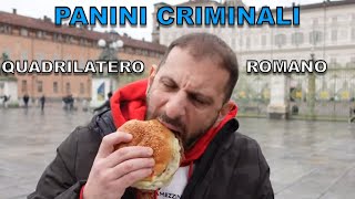 Panini criminali QUADRILATERO ROMANO Torino [upl. by Nanni366]