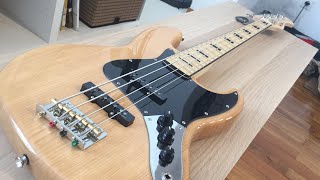 Harley Benton JB75MN NA Vintage Series  Bass Unboxing  Thomannde [upl. by Aikar]