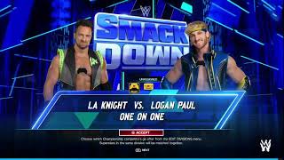 LA Knight VS Logan Paul Who Will Win [upl. by Gilud468]