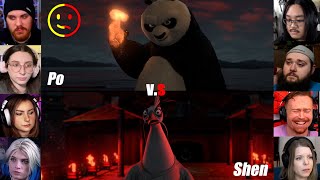 Shen vs Po  Kung fu Panda 2  Reaction Mashup  kungfupanda [upl. by Camus64]