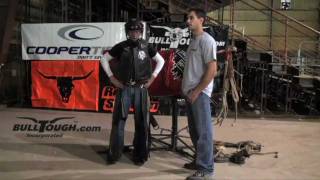 Bull Riding Tips from Wiley Petersen of the PBR [upl. by Dilahk398]