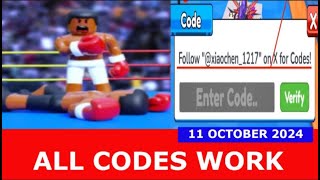 ALL CODES WORK Boxing Clicker Simulator ROBLOX  OCTOBER 11 2024 [upl. by Howlond]