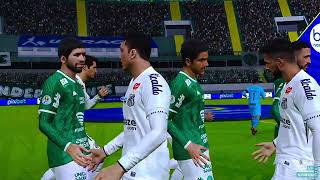 pés 2021 simulação guarani vs Santos simulado gameplay 🎮🔝🕹️ ultra realista 🔝🕹️🎮 [upl. by Sahcnip]