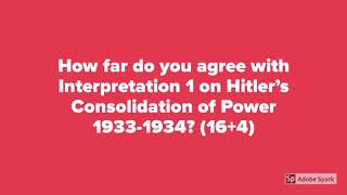 How did Hitler become dictator in 1934 [upl. by Lamiv]