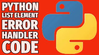 Python List Range Error Handling Code 2024 [upl. by Ahseile]