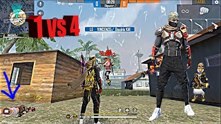 1 vs 4 Full GamePlay ClashSquad FreeFire [upl. by Wareing]