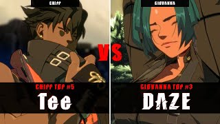 GGST  Tee Chipp VS DAZE Giovanna  Guilty Gear Strive High level gameplay [upl. by Knut]