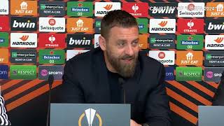 BrightonRoma 10 De Rossi quotHo parlato con Osvaldo è un fratello Il gol di Azmoun era regolarequot [upl. by Alegnaoj]