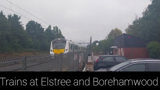 Trains at Elstree and Borehamwood  141024 Wet and cold [upl. by Whitehurst]