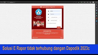 INI SOLUSINYACara mengatasi erapor SD Terhubungdisconnected dengan server dapodik 2023 [upl. by Anide]