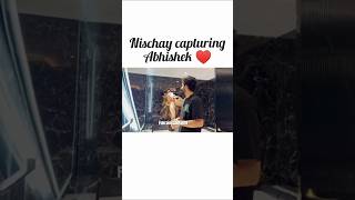 Nischay capturing Abhishek ♥️shortsshortsfeed abhishek malhan [upl. by Emelin]