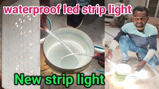 how to waterproof led strip light  new LED street light waterproof  elevation light fitting [upl. by Atirahs]