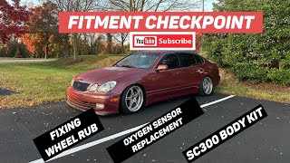 Fixing the Lexus Gs300 wheel rub and found a sc300 duraflex body kit [upl. by Mandle]