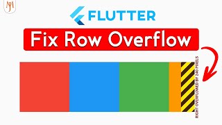 Flutter Tutorial  Fix Row Overflow 2022 Wrap  Scroll [upl. by Nekciv]