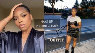 UNE MAKEUP ROUTINE VREUUMANT HAIROUTFIT [upl. by Ainollopa]