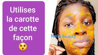 Utilises la carotte de cette façon👌 masque visage à la carotte [upl. by Mathew711]