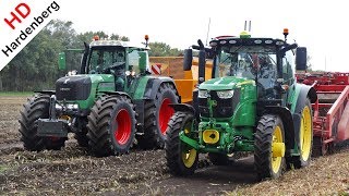 Harvesting Flower Bulbs  John Deere  Amac Elite  Fendt  Bloembollen rooien  Klaas Gootjes [upl. by Xavier]