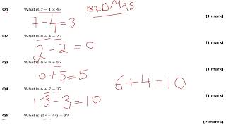 BIDMAS KS2 KS3 11 MATHS 13 MATHS GCSE 91 MATHS FOUNDATION TIER MATHS FUNCTIONAL SKILLS MATHS [upl. by Windsor]