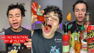 Extreme Spicy Food Compilation by Rami AlyZein with No Reaction✔ [upl. by Dwaine]