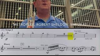 quotMetroplexquot Robert Sheldon Trumpet Solo mm 3842 [upl. by Akenahc]