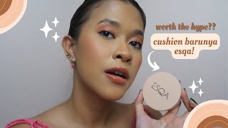 Review Esqa flawless cushion serum di kulit medium tan dan kering [upl. by Chesney]