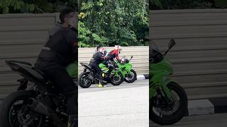 malaysia kawasaki zx6r zx636 zx25r exhaust akrapovic scproject shorts bikelife bikers [upl. by Annamaria]