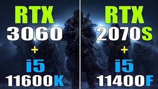 RTX 2070 SUPER  INTEL i5 11400F vs RTX 3060  INTEL i5 11600K  PC GAMES TEST [upl. by Ayetal]