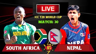 NEPAL VS SOUTH AFRICA ICC T20 WORLD CUP 2024 LIVE SCORES AND COMMENTARY  NEPAL VS SOUTH AFRICA [upl. by Nevag]