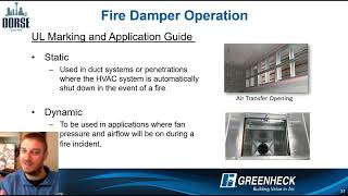 Dorse Power Shot  Fire Dampers  Static vs Dynamic [upl. by Pepin]