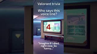 Valorant Trivia 13  Guess the Voice Line valorant [upl. by Prem96]